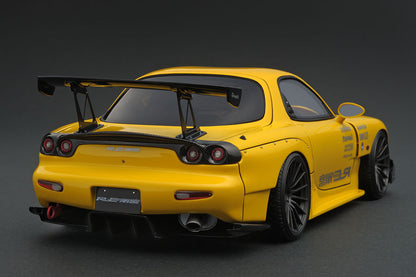 Ignition Model 1/18 Mazda RX-7 (FD3S) RE Amemiya Yellow Resin Model IG1042