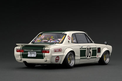 Ignition Model 1/18 LB-WORKS Charasuka 2Door White/Green Resin Model IG2647