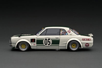 Ignition Model 1/18 LB-WORKS Charasuka 2Door White/Green Resin Model IG2647