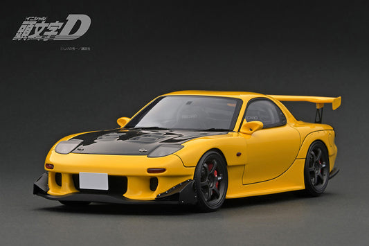 Ignition Model 1/18 INITIAL D Mazda RX-7 (FD3S) Yellow LED IG3189