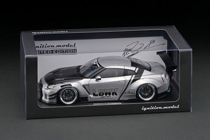Ignition Model 1/18 LB-Works Nissan GT-R R35 Type 2 Silver IG2343