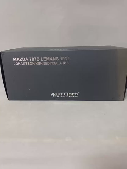 AUTOart 1:18 Mazda 787B #18 Le Mans 1991 White Blue Diecast Model