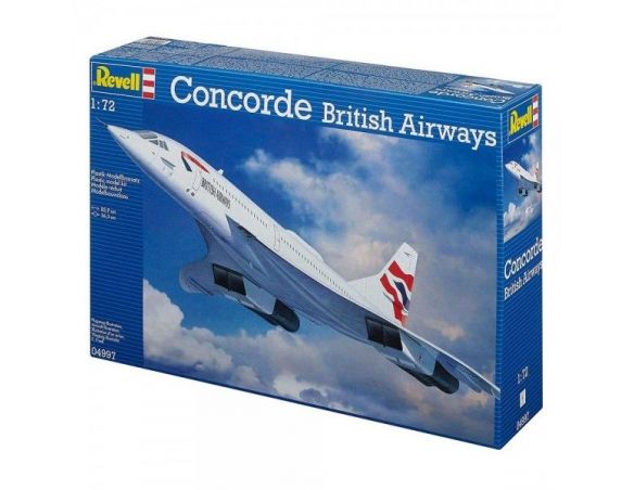 Revell 1/72 Concorde British Airways Supersonic Airliner Model Kit 04997