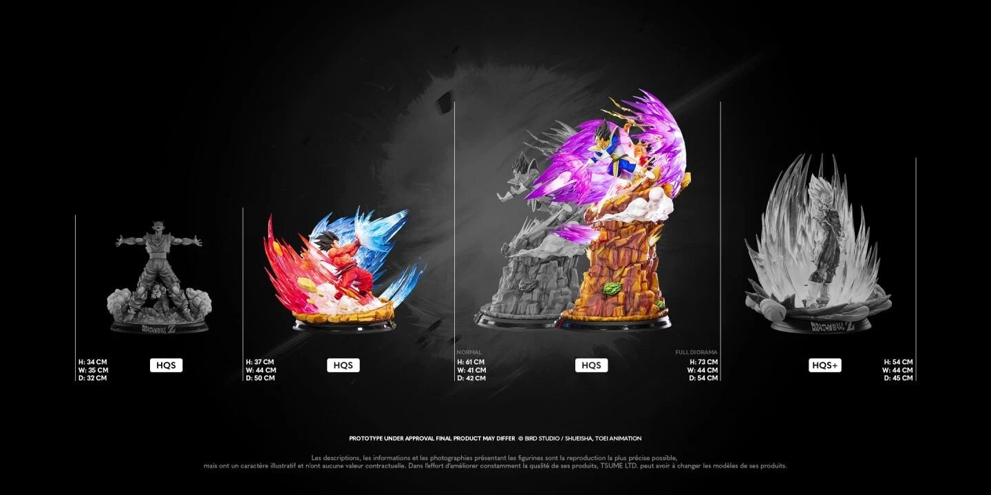 Tsume Art HQS 1/6 Dragon Ball Z Goku Kaioh-Ken vs Vegeta Galick Gun Statue – All Duties Included