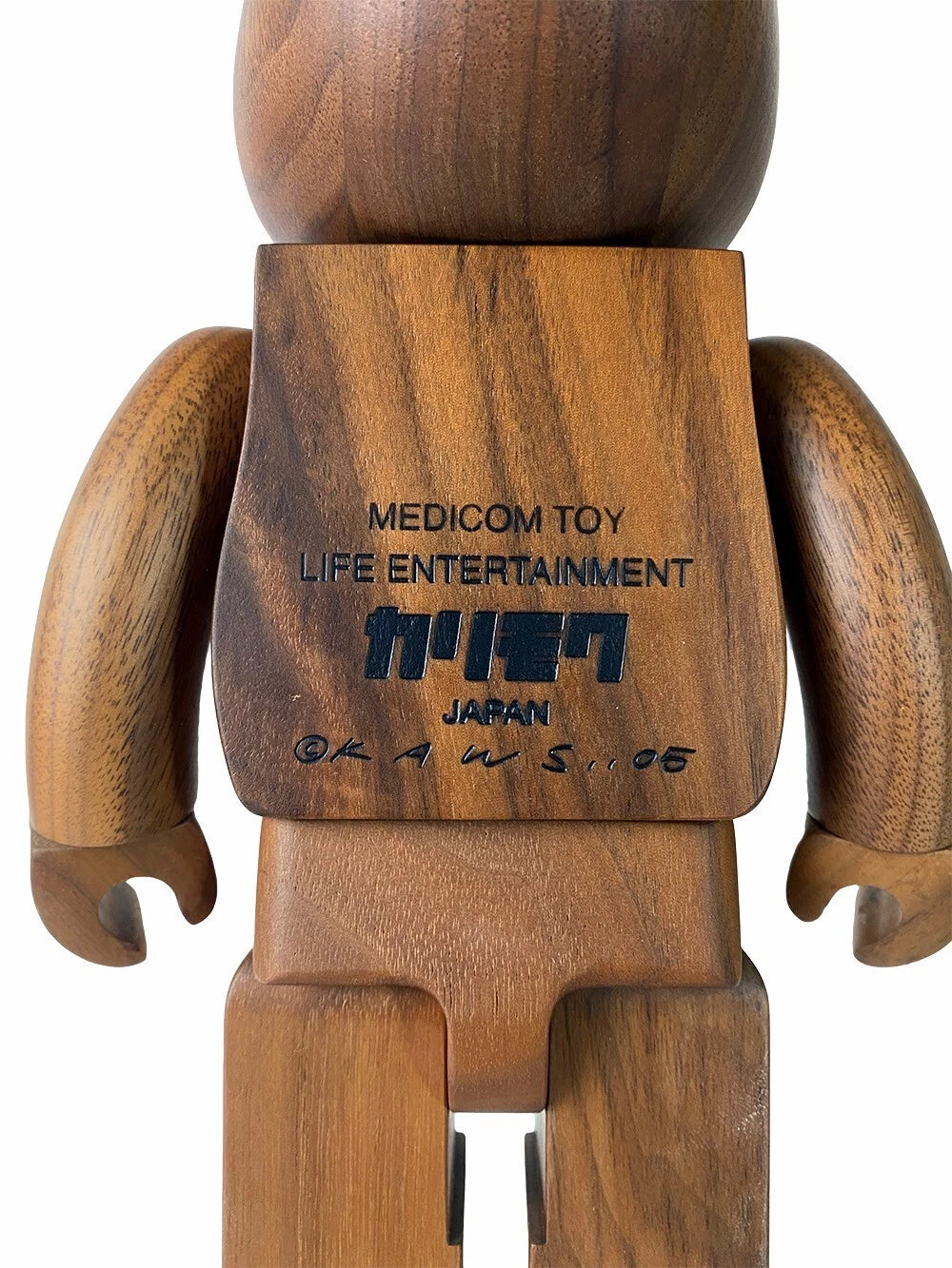 KAWS × Bearbrick 400% Walnut Wood Edition | Handcrafted Black Walnut Art Toy | Air Shipping from China