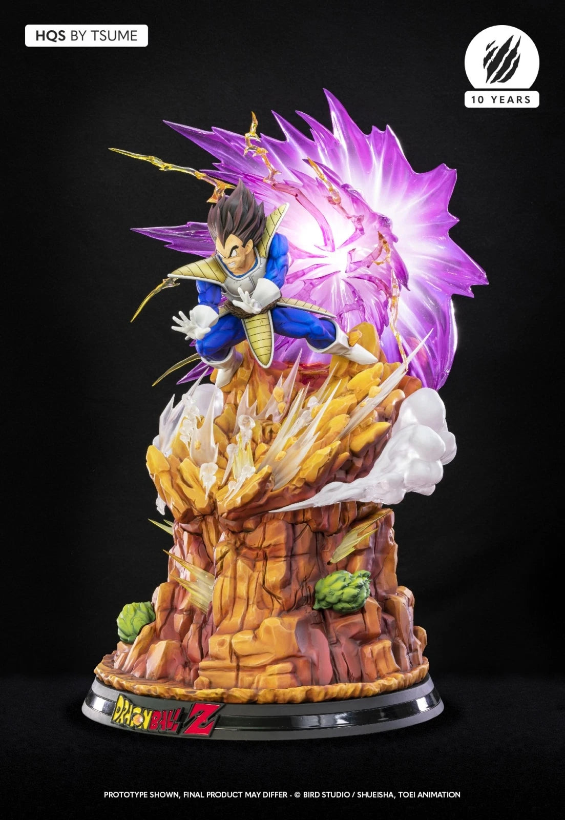 Tsume Art HQS 1/6 Dragon Ball Z Goku Kaioh-Ken vs Vegeta Galick Gun Statue – All Duties Included