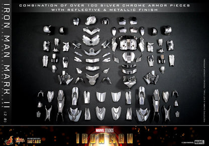 Hot Toys 1/6 Iron Man Mark II 2.0 Diecast Figure MMS733D59 – Marvel Collectible