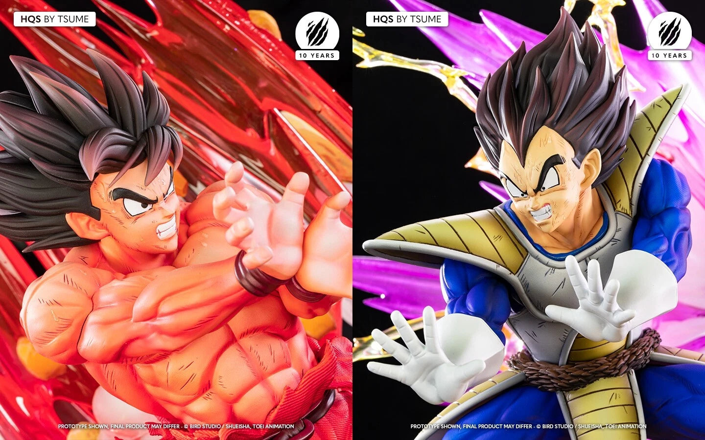 Tsume Art HQS 1/6 Dragon Ball Z Goku Kaioh-Ken vs Vegeta Galick Gun Statue – All Duties Included
