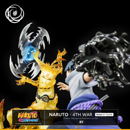 Tsume Art Ikigai 1/6 Naruto Shippuden Sasuke vs Naruto War Arc Resin Statue – All Duties Included