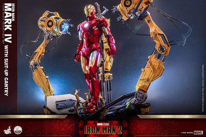 Hot Toys 1/4 Iron Man Mark IV with Suit-Up Gantry Collectible Set QS021